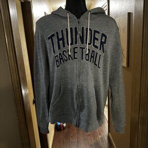 Oklahoma City Thunder NBA Full Zip Hoodie by Junk Food Used vintage Large